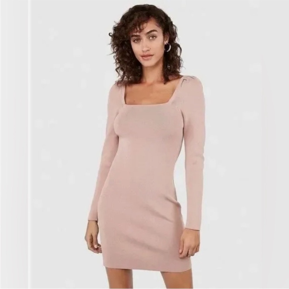 Express X Negin Mirsalehi puffed sleeve dress